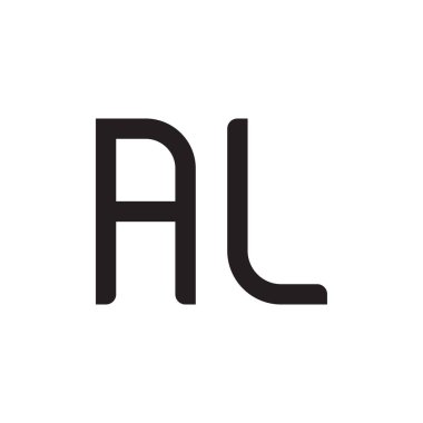 al ilk harf vektör logo simgesi