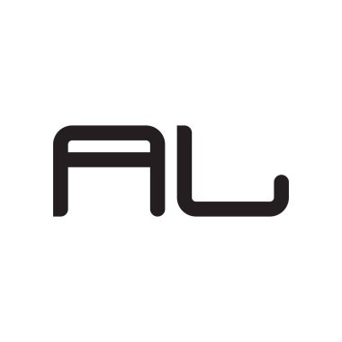 al ilk harf vektör logo simgesi