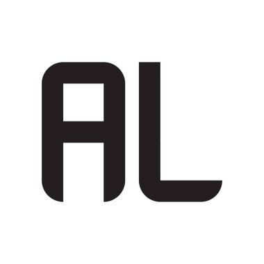 al ilk harf vektör logo simgesi
