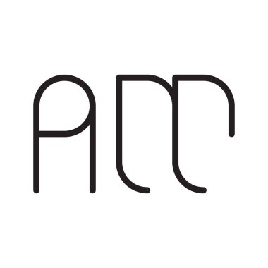 ilk harf vektör logo simgesiyim