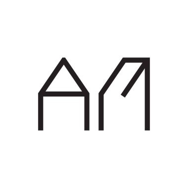 ilk harf vektör logo simgesiyim