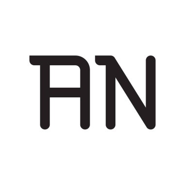 bir ilk harf vektör logo simgesi