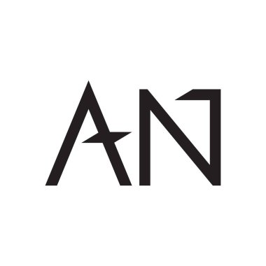 bir ilk harf vektör logo simgesi