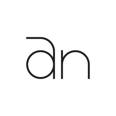 bir ilk harf vektör logo simgesi