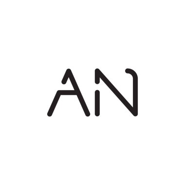 bir ilk harf vektör logo simgesi