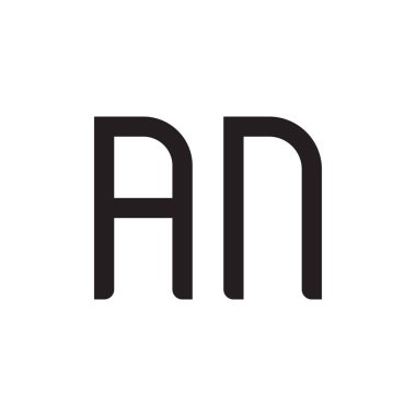 bir ilk harf vektör logo simgesi