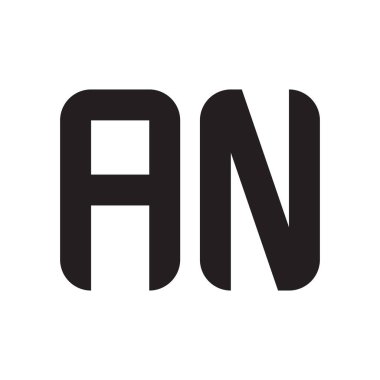 bir ilk harf vektör logo simgesi