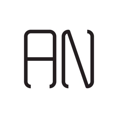 bir ilk harf vektör logo simgesi