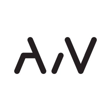 bir ilk harf vektör logo simgesi