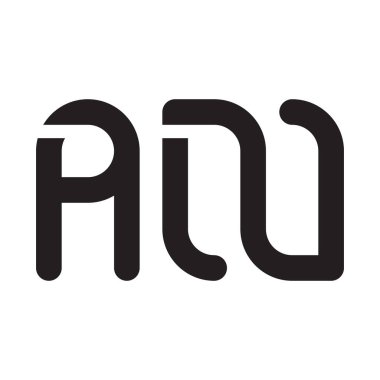 bir ilk harf vektör logo simgesi