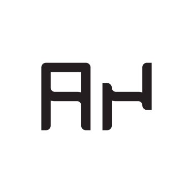 bir ilk harf vektör logo simgesi