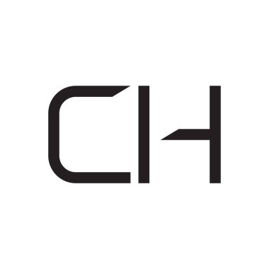 ch ilk harf vektör logo simgesi