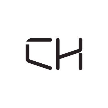 ch ilk harf vektör logo simgesi