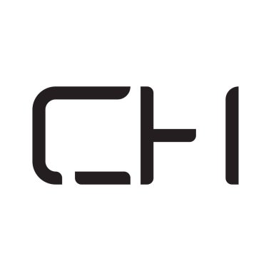 ch ilk harf vektör logo simgesi