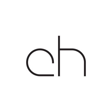 ch ilk harf vektör logo simgesi