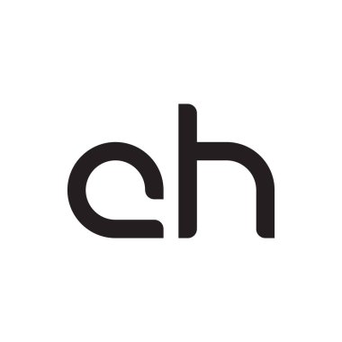 ch ilk harf vektör logo simgesi