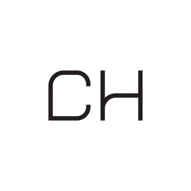 ch ilk harf vektör logo simgesi