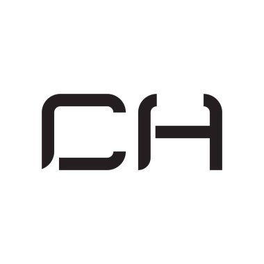 ch ilk harf vektör logo simgesi