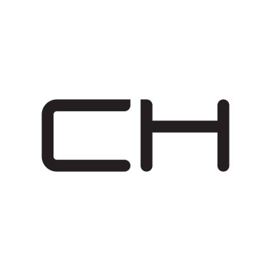 ch ilk harf vektör logo simgesi