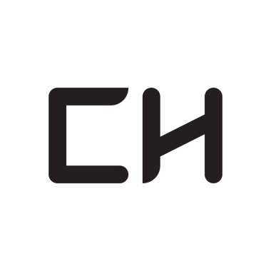 ch ilk harf vektör logo simgesi