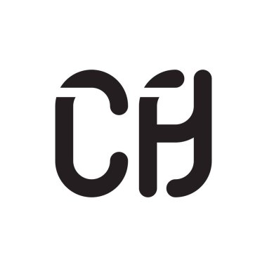 ch ilk harf vektör logo simgesi