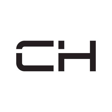 ch ilk harf vektör logo simgesi