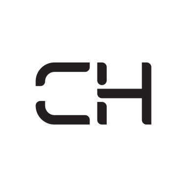 ch ilk harf vektör logo simgesi