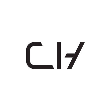 ch ilk harf vektör logo simgesi