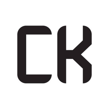 İlk harf vektör logo simgesini tıklayın