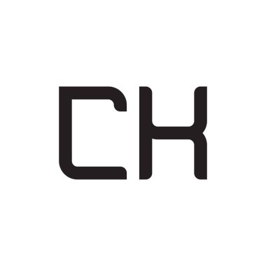 İlk harf vektör logo simgesini tıklayın