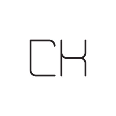 İlk harf vektör logo simgesini tıklayın