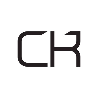 İlk harf vektör logo simgesini tıklayın