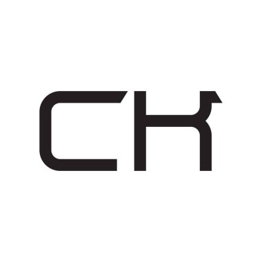 İlk harf vektör logo simgesini tıklayın