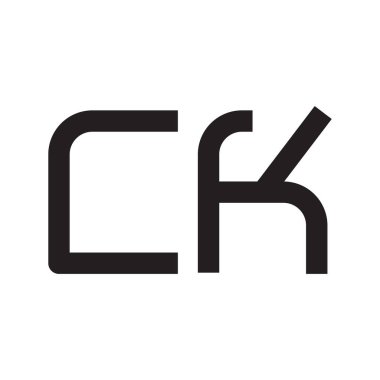 İlk harf vektör logo simgesini tıklayın