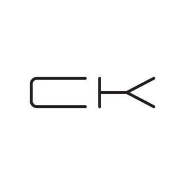 İlk harf vektör logo simgesini tıklayın