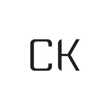 İlk harf vektör logo simgesini tıklayın