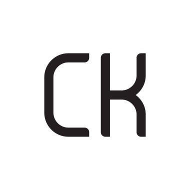 İlk harf vektör logo simgesini tıklayın