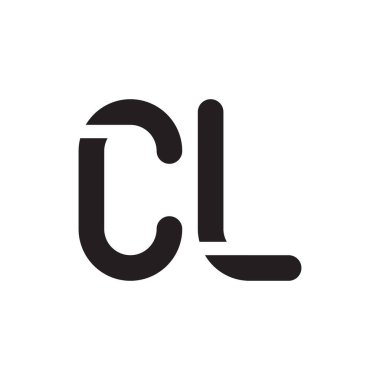 cl ilk harf vektör logo simgesi