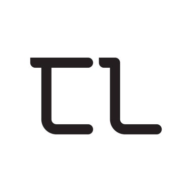 cl ilk harf vektör logo simgesi