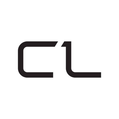 cl ilk harf vektör logo simgesi