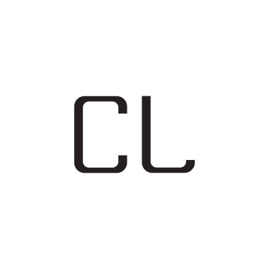 cl ilk harf vektör logo simgesi