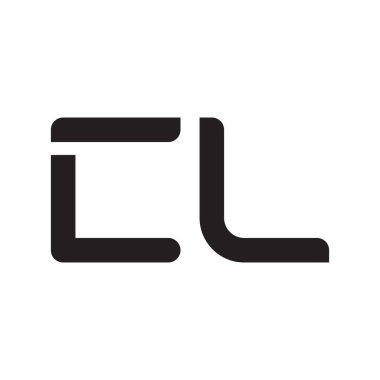 cl ilk harf vektör logo simgesi