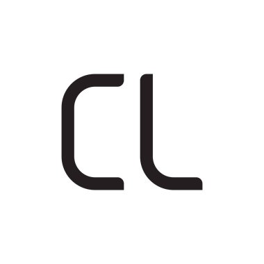 cl ilk harf vektör logo simgesi