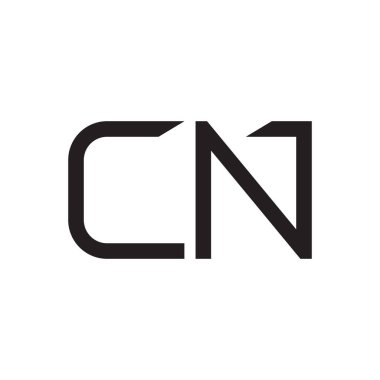 cn ilk harf vektör logo simgesi