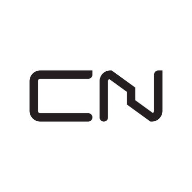 cn ilk harf vektör logo simgesi