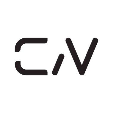 cn ilk harf vektör logo simgesi