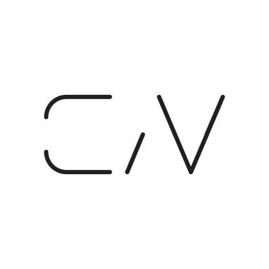 cn ilk harf vektör logo simgesi