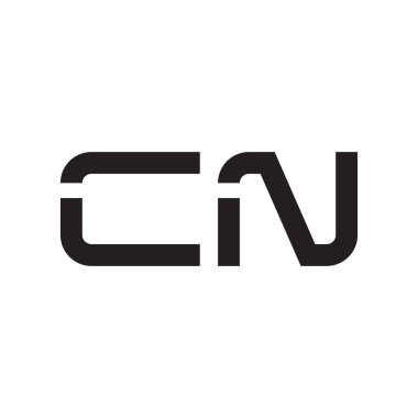 cn ilk harf vektör logo simgesi