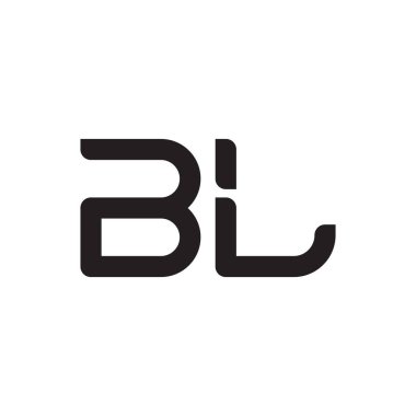 bl ilk harf vektör logo simgesi