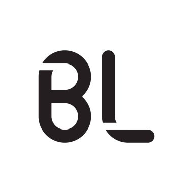 bl ilk harf vektör logo simgesi
